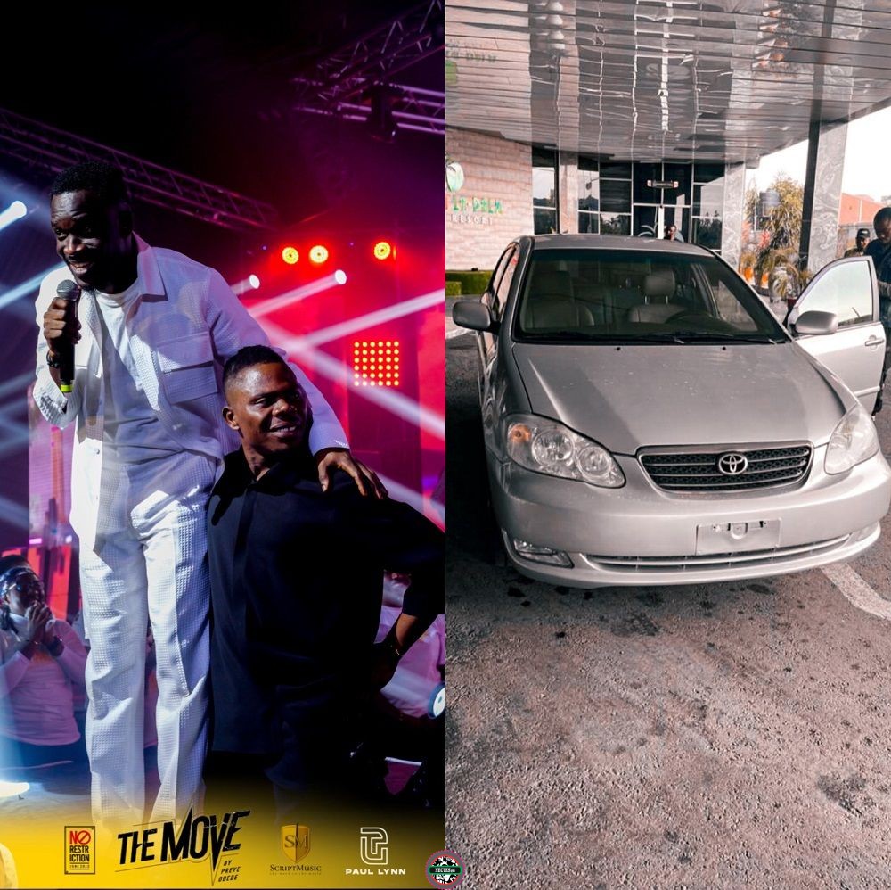 Preye Odede Buys His Musician A Car 1 Million Naira Each To Two Others As a Gifts to them